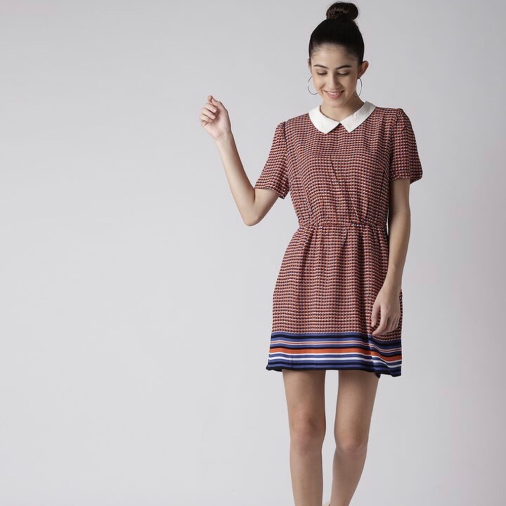 Cute Collared A-Line Dress